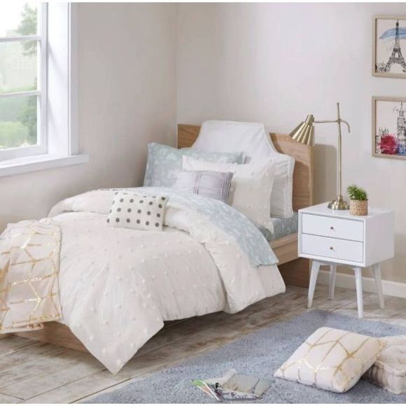 Urban Habitat 5-Piece Ivory 100% Cotton Dot Duvet Cover Set - Twin, Twin XL - Picture 15 of 16